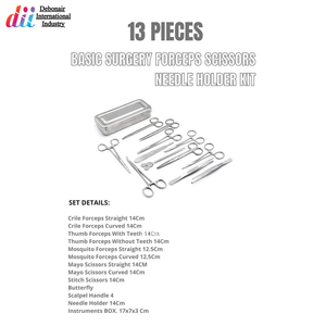 ชุดคีมสำหรับผ่าตัดแบบกรรไกรใช้งานได้ทนทานสำหรับเครื่องมือผ่าตัดพื้นฐานโดย Debonairii - Product Image 2