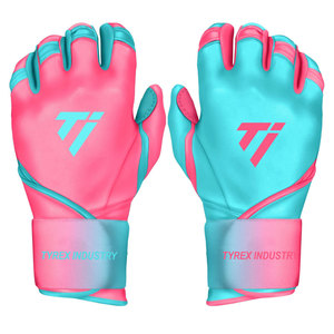 Guantes de bateo de béisbol estilo Bruce Bolt, diseño inspirado en lo profesional, sensación de cuero suave para control del bate y comodidad. - Product Image 1