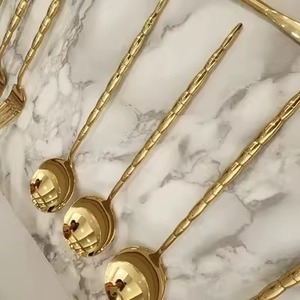 Couverts de luxe effet bambou avec finition or rose pour les cuisines domestiques, les hôtels, les restaurants, les occasions spéciales et les cadeaux - Product Image 5