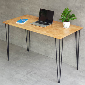 Simple 120x60cm Gaming <b>Desk</b> with Powder-Coated Hairpin Steel Legs and <b>Shelf</b> for Home Office or Living Room SPD68011 - Product Image 3