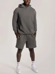 Ensemble sweat à capuche et short personnalisés avec décoloration du soleil sérigraphie sweat à capuche zippé et short 2 pièces sweats à capuche - Product Image 4