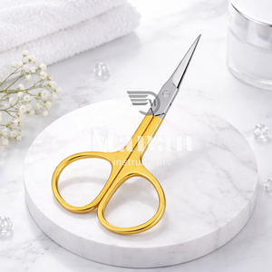 Tijeras para Cutículas de Acero Inoxidable de Alta Calidad con Mango Dorado, Hoja Recta, Punta Afilada de Precisión, Duraderas, para Mano Derecha, para Arte de Uñas - Product Image 6