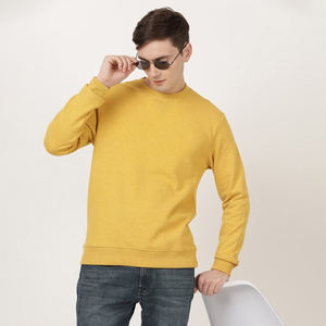 Sudadera de algodón 100% de alta calidad para hombre, jersey de peso pesado, logotipo personalizado, hombro caído en blanco, cuello redondo recortado cuadrado, transpirable - Product Image 5