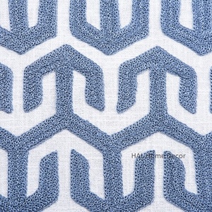 Thiết Kế <span class=keywords><strong>2025</strong></span> Len Chuỗi Khâu Đệm Bìa Handmade Crewel Thêu Hình Học Cổ Điển <span class=keywords><strong>Hot</strong></span> Sản Phẩm Cho Sofa Phòng Khách - Product Image 6