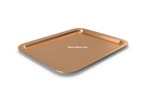 Venta al por mayor de luz de lujo Art Deco bandeja de servicio de metal de 24 pulgadas de latón plateado biodegradable con asa para hoteles y bares - Product Image 3