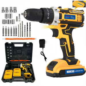 Ensemble d'outils de perçage, perceuse-visseuse sans fil 21V Max, 2 vitesses, moteur haute performance, comprend 2 batteries Li-Ion XR 1.3Ah, chargeur - Product Image 1