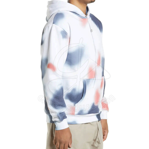 Temporada de invierno Tie Dye Hoodies 100% Cotton Tie Dye Hoodies para personalizar su propio logotipo de marca Sudadera con capucha para hombre - Product Image 4
