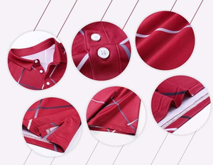 Wholesale Price Men's <b>Classic</b>-Fit Short Sleeve for Shirts Polyester/Cotton Jersey Fabric Printed Casual Style - Product Image 3