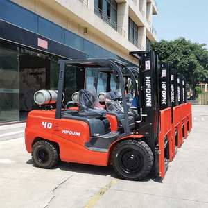 Montacargas de GLP de 3.5t y 4 Toneladas en Venta, Montacargas de GLP Hifoune con Motor <span class=keywords><strong>Nissan</strong></span> K25 Japonés y Neumáticos Neumáticos - Product Image 4