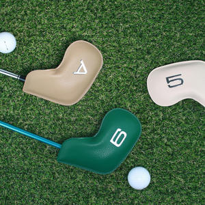 METAL PLATE IRON <b>COVER</b> <b>Golf</b> <b>club</b> <b>COVER</b> Stylish and Flexible Metal Plate <b>Golf</b> <b>head</b> <b>COVER</b> - Product Image 5