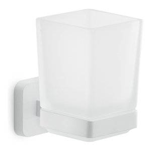 Tonga White TO10 02 <b>Wall</b>-<b>Mounted</b> <b>Toothbrush</b> <b>Holder</b> 6.4x9.7x10.5cm Bath & Toilet Supplies - Product Image 1