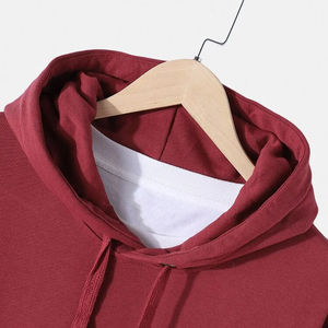 Último invierno patrón sólido algodón pulóver Sudadera con capucha para mujer liso teñido con diseño elegante - Product Image 4