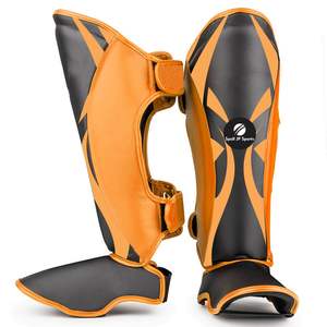 Protège-tibias de boxe sur mesure à séchage rapide, nouveau style, en cuir, qualité supérieure, les plus vendus - Product Image 1