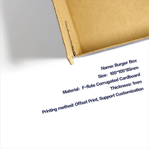 กล่องเบอร์เกอร์สีดำสำหรับขายส่งแบบนำกลับบ้าน กล่องเบอร์เกอร์และกล่องใส่เฟรนช์ฟรายส์แบบกำหนดเองได้ - Product Image 6