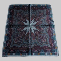 Bandana coton fabrication d'impression numérique personnalisée logo d'été carré dames coloré cou carré écharpe autres écharpes