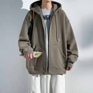 Sudaderas con Capucha y Cremallera para Hombre, Personalizadas con Logotipo, Talla Grande, Térmicas, Holgadas, Transpirables - Product Image 5