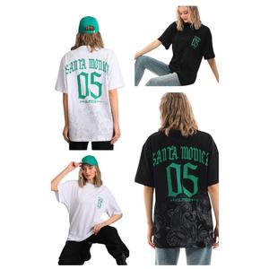 T-shirt oversize streetwear, imprimé vintage surdimensionné, taille plus, coton lourd pour femmes - Product Image 2