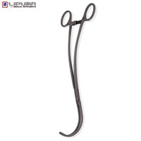 Pinces pour anévrisme de l'aorte DeBakey mâchoires atraumatiques entièrement incurvées en acier inoxydable 10.5 ''26.5cm Instruments médicaux aortiques