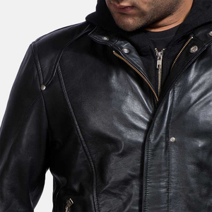 Chaquetas de Cuero 100% para Hombre, Diseño Nuevo, Resistentes al Viento, Ecológicas, Transpirables, de Invierno, con Logotipo Personalizado, Moda Casual, Calidad - Product Image 3