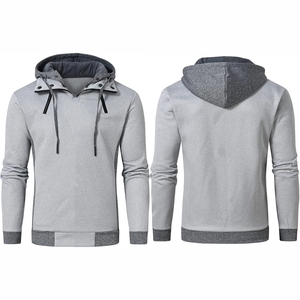 Kandari Sports Manufacture Hommes Solide Pull À Capuche Haut Lourd Polaire Sweat Nouveau Design 100% Coton Hommes Slim Fit Hoodies - Product Image 4