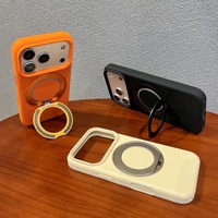 Coque de téléphone en silicone liquide véritable avec protection à 360° °   Support magnétique pour iPhone 17 Pro Max 16 15, coque antichoc personnalisable avec logo, anti-chute
