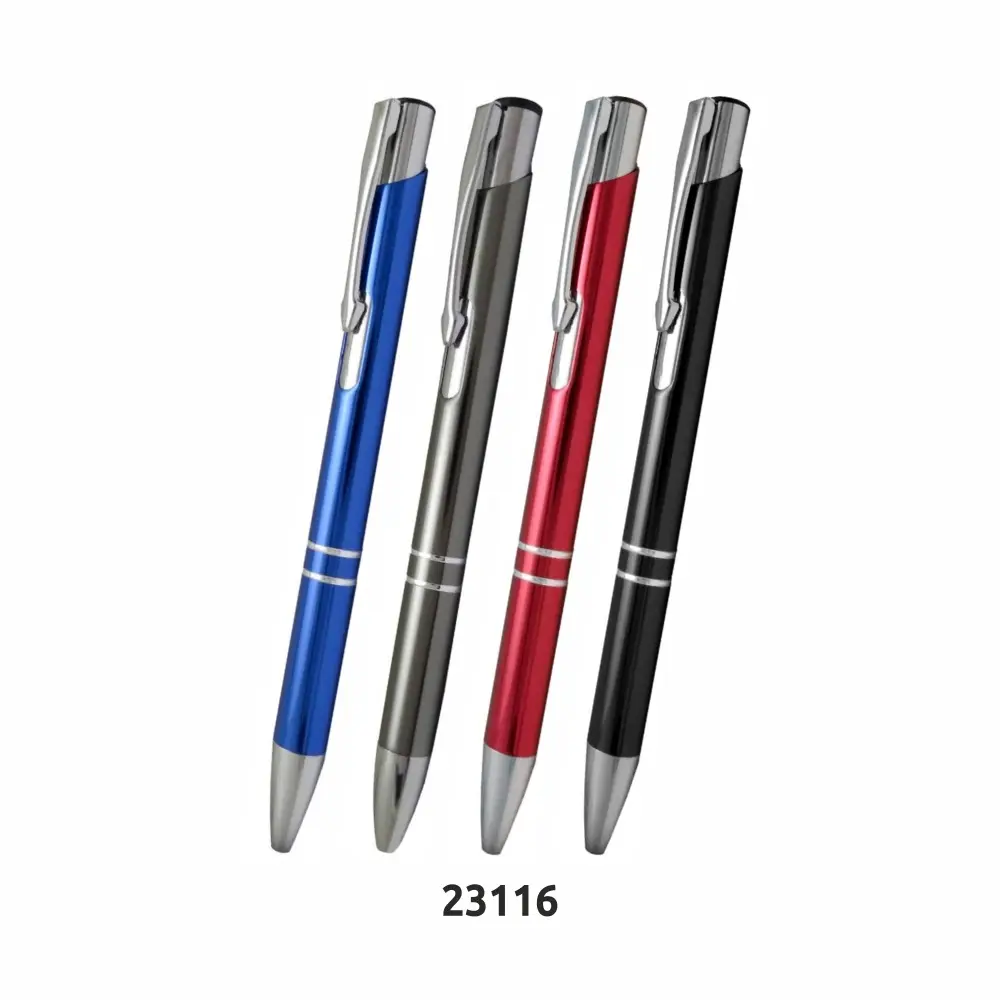 En çok satan yeni lüks siyah logo özelleştirilmiş metal bilye kalem promosyon klasik mat siyah Metal kalem hızlı