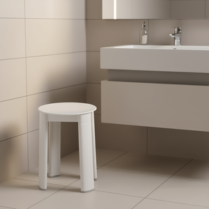 Gedy TRIO White 2072 02 <b>Bathroom</b> <b>Stool</b> 30x40cm Max Load 100kg Accessory - Product Image 3