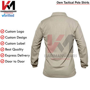 Polos tácticos de manga corta y larga para hombre, Polo de rendimiento al aire libre, de secado rápido tela transpirable, diseño ligero - Product Image 2