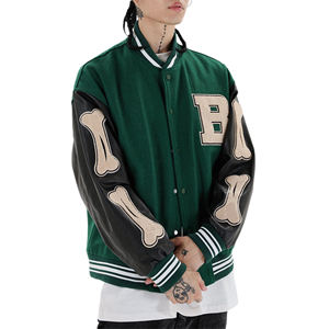 Nouvelle veste Letterman brodée à la mode 100% Polyester durable séchage rapide Baseball Varsity veste Casualwear Varsity Jacket - Product Image 2