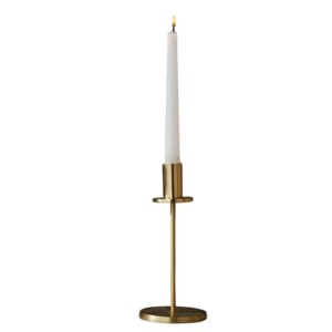 Bougeoir en métal doré de qualité supérieure pour la décoration de la maison et les centres de table de mariage, design élégant, support de bougeoir en fer en vente - Product Image 1