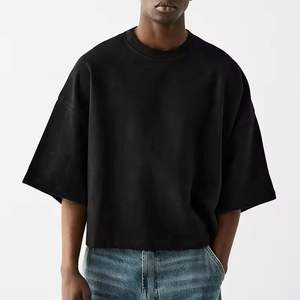 เสื้อยืดตัดและเย็บคุณภาพสูงสำหรับผู้ชายเสื้อยืดโอเวอร์ไซส์ทรงหลวมสำหรับผู้ชาย - Product Image 1