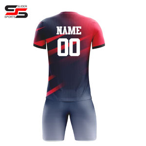 Ensemble de maillots d'entraînement de football pour hommes, impression numérique personnalisée, prix de gros, été - Product Image 3