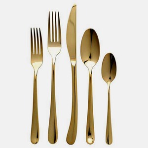 Nuevo juego de cubiertos de diseñador de lujo con mango largo, cucharas elegantes, tenedores, estilo Vintage, venta al por mayor, restaurantes a precio barato - Product Image 1