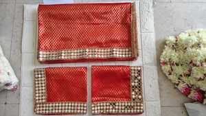 Rumala Doble de Tela Brocada con Encaje Gota para Bodas Sikh y Ceremonias Religiosas en Gurdwara, Sri Guru Granth Sahib Ji Rumala Sahib - Product Image 3