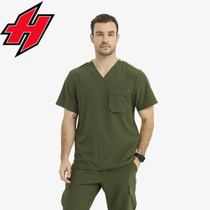 Vêtements de médecin de haute qualité avec logo imprimé en gros, uniforme de médecin personnalisé pour hommes, ensemble de blouses médicales unisexes - Product Image 2