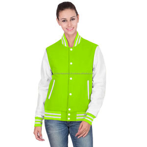Veste universitaire respirante matelassée en coton doux au toucher avec broderie Confortable pour femmes Décontracté Élégant Hiver - Product Image 1