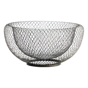Bol en fil métallique moderne et robuste pour fruits et légumes frais Bol de cuisine en fil métallique fait à la main - Product Image 1