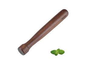DIVRIS DR-3802 Wood Cocktail Muddler Handmade Modern Eco-Friendly <b>Bar</b> <b>Tool</b> for Mixing Drinks - Product Image 1