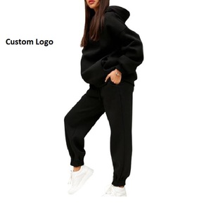 Nouveauté, ensemble de survêtement de fitness pour femmes, hiver, à capuche, sur mesure, grande taille, pull à manches longues, sweat-shirt décontracté, pantalon de survêtement - Product Image 1