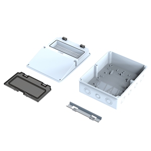 Caja de Distribución de Plástico ABS 230x290x125 mm Blanca IP44 Capacidad 9 MCB 0.81kg Modelo POLI 030 - Product Image 4