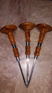 OEM cetrería percha de madera 6 pulgadas placa superior con Astroturf original tres piezas perca - Product Image 3