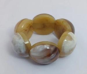 Bracelets en corne de buffle unicolore tendance Agate laquée naturelle écologique disponible en plusieurs styles colorés individuellement - Product Image 5