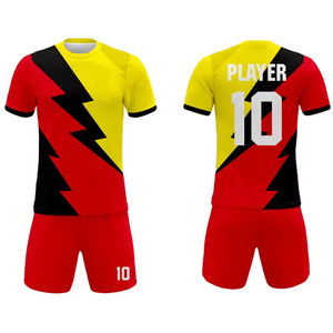 Nouvelle conception, vêtements de sport pour adultes, tenue de football de haute qualité, fabrication professionnelle, manches courtes, uniforme de football à séchage rapide - Product Image 6