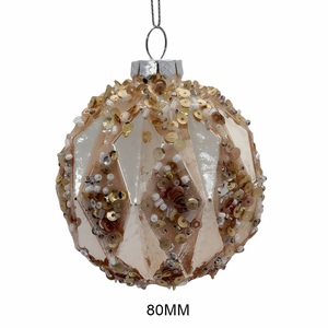 Adornos Navideños de Cristal de Estilo Vintage de Lujo, Hechos a Mano en Italia, Decorativos para Árboles de Navidad, a Todo Color - Product Image 5