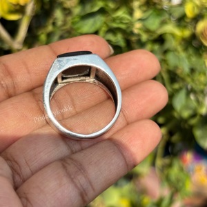 Anillo de Plata de Ley 925 con Piedra de Ónix Negro Original, Venta al por Mayor, Tendencia, Precio de Fábrica, Joyería para Hombre - Product Image 3