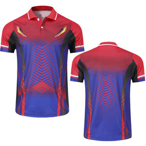 Polos de hombre transpirables de poliéster 100% con diseño impreso de logotipo personalizado frontal - Product Image 4