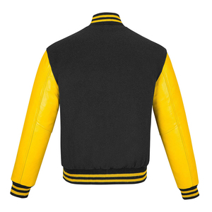 Custom Logo Outdoor Jackets Clothing Manufacturer High Quality <b>Covered</b> <b>Buttons</b> Breathable Varsity Jacket Men - Product Image 2