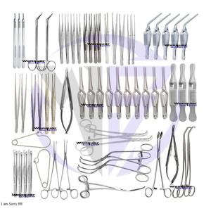 Juego completo de 62 piezas de cirugía vascular, instrumentos quirúrgicos reutilizables de acero inoxidable para operaciones vasculares mayores - Product Image 2