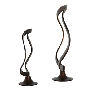 Escultura de Metal Hecha a Mano, Adornos para Mesa, Diseño Circular con Acabado Dorado Decorativo para el Hogar, Oficina, Estudio, Adorno para Mesa - Product Image 1