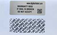 Étiquette Digiteltech P15, papier adhésif inviolable, étiquette VOID avec code QR, code-barres, autocollant holographique, numérotation variable unique